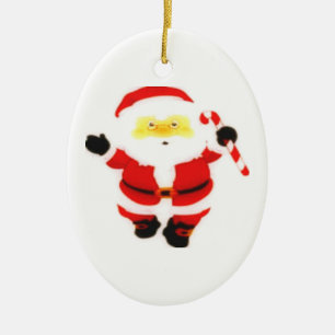 I Believe In Santa Ceramic Ornament