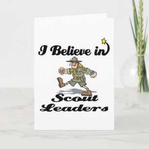 i believe in scout leaders card