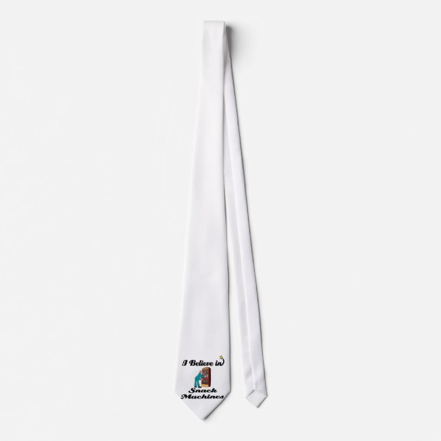 i believe in snack machines tie (Front)