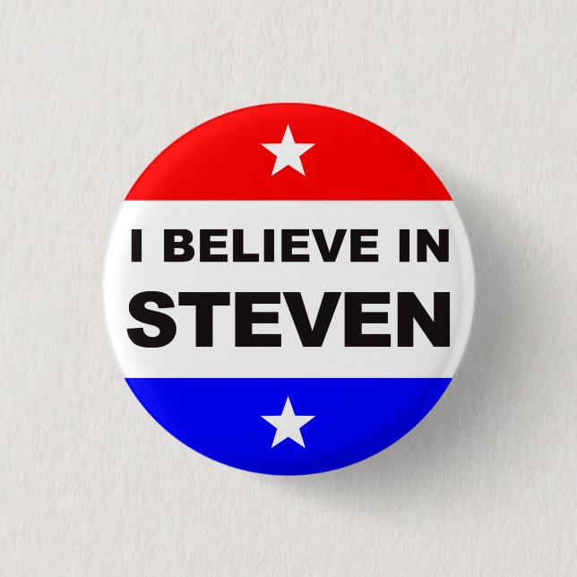 I believe in Steven 1 Inch Round Button (Front)