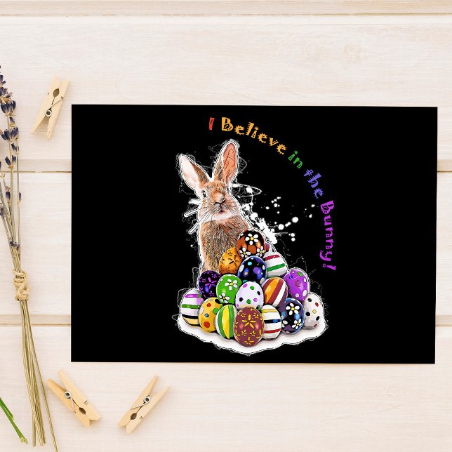 I Believe in the Bunny! Easter Bunny Eggs Postcard (I Believe in the Bunny! Easter Bunny Eggs. Postcard)