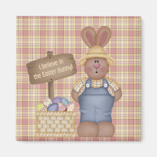 I Believe in the Easter Bunny Magnet