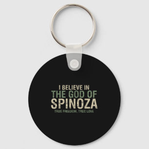 I Believe In The God Of Spinoza Cool Philosopher Q Keychain
