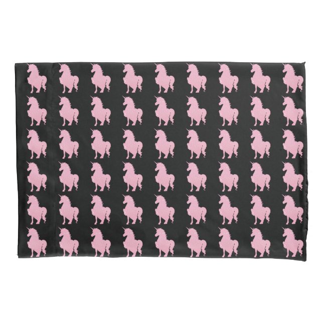 I believe in the invisible pink unicorn. pillowcase (Front)