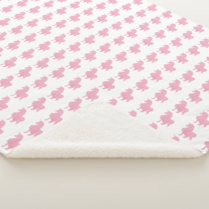 I believe in the invisible pink unicorn. sherpa blanket
