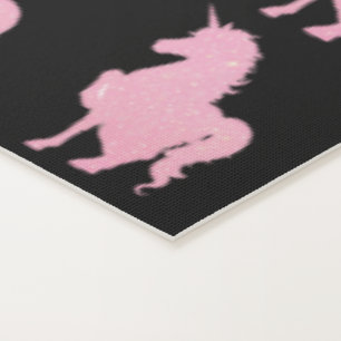 I believe in the invisible pink unicorn. yoga mat