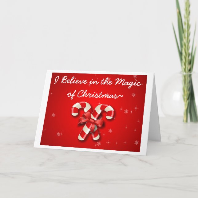 I Believe In The Magic Of Christmas Inmate Card (Front)