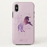 I believe in unicorns and santa galaxy Christmas Case-Mate iPhone Case<br><div class="desc">I believe in unicorns and santa galaxy Christmas design.</div>