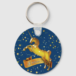 I believe in Unicorns Keychain
