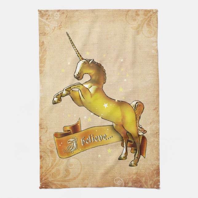 I believe in Unicorns Kitchen Towel (Vertical)