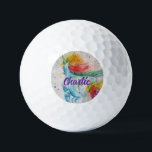 I Believe In Unicorns Rainbow Cute Girls Sticker Golf Balls<br><div class="desc">I Believe In Unicorns Rainbow Cute Girls Sticker. For all those young at heart a lovely unicorn sticker,  using one of my original watercolors. Add a little magic to your life!</div>