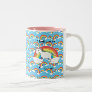 I believe in unicorns Two-Tone coffee mug