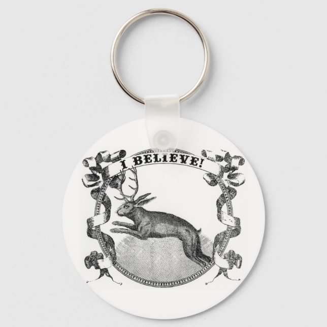 I Believe (Jackalope) Keychain (Front)