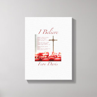 I BELIEVE POEM CANVAS CANVAS PRINT