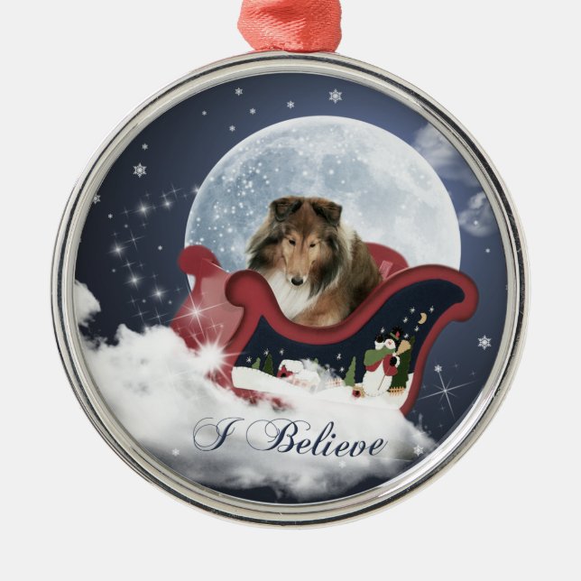 I Believe Too Metal Ornament (Front)
