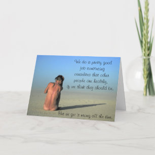 "I believe you" Chronic Disease validation card