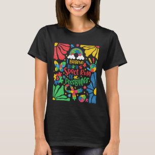 I Belive In A Spectrum Of Possibilities Autism Bow T-Shirt
