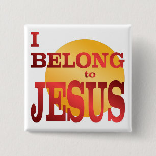 I BELONG 2 INCH SQUARE BUTTON