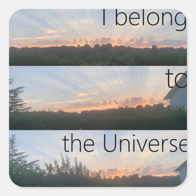I belong to the Universe - Sticker  (Devant)