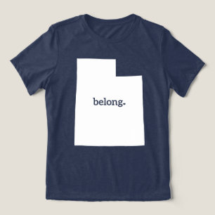 I Belong To Utah, State Map Tri-Blend Shirt