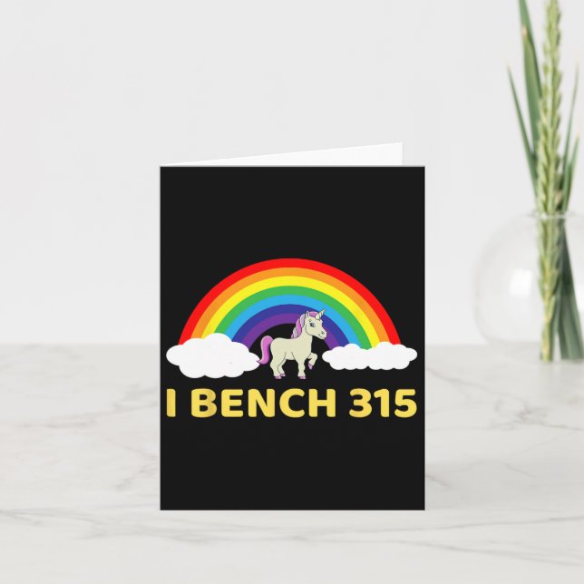 I Bench 315 Bench Press 315 Lb Club Bodybuilding S Card (Front)