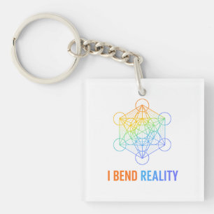 I Bend Reality – Sacred Geometry Energy Design Keychain