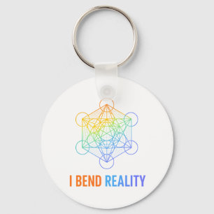 I Bend Reality – Sacred Geometry Energy Design Keychain
