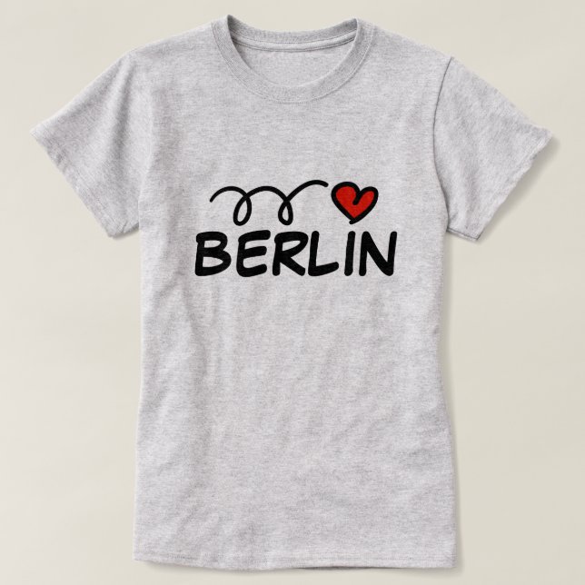 I ❤ Berlin custom t shirt with cute heart (Design Front)