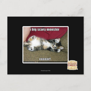 I big scary monster postcard