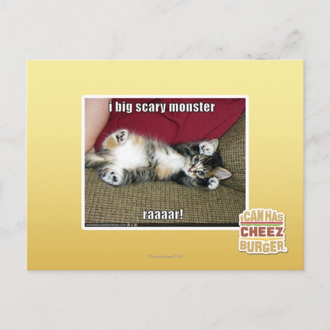 I big scary monster postcard (Front)
