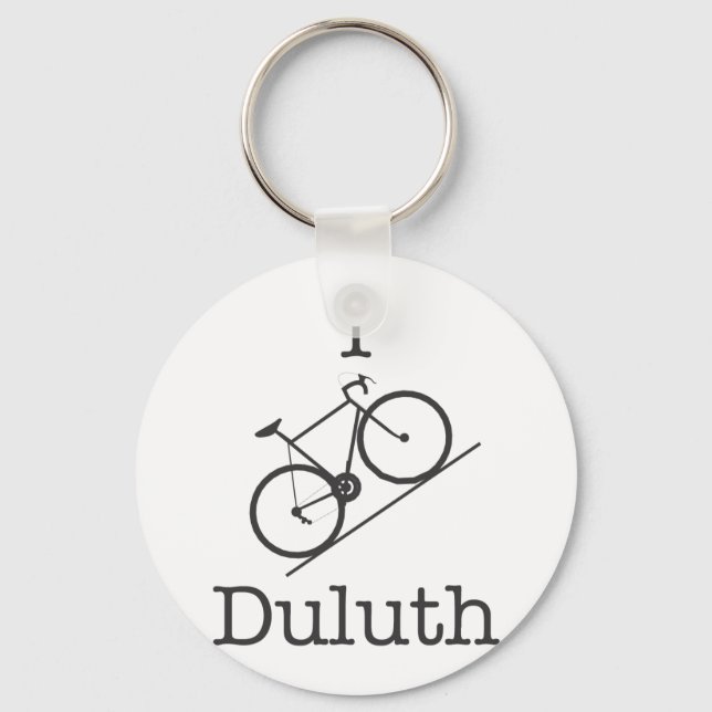 I Bike Duluth Keychain (Front)