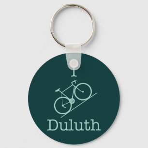 I Bike Duluth Keychain