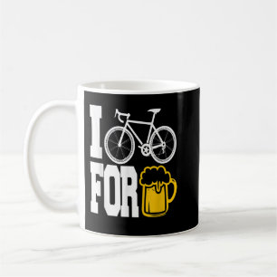I BIKE FOR BEER - Funny Cycling T Shirt! Coffee Mug