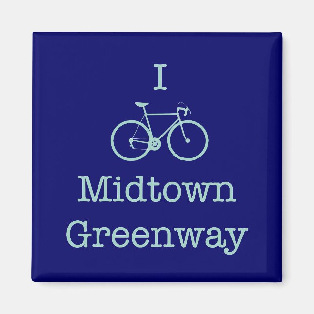 I Bike Midtown Greenway Magnet (Front)