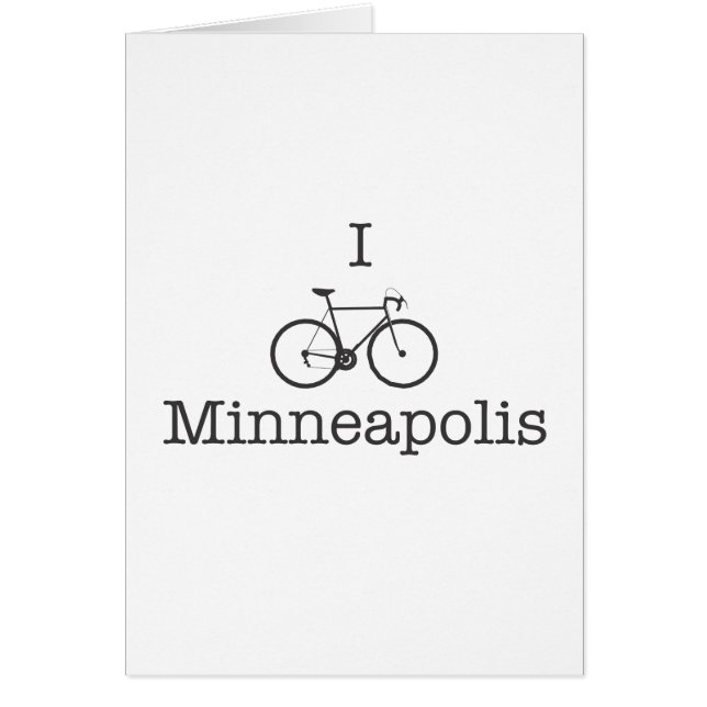 I Bike Minneapolis - Black text (Front)