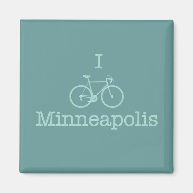 I Bike Minneapolis Magnet (Front)