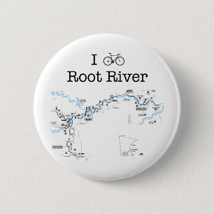 I Bike Root River 2 Inch Round Button