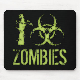 I Biohazard Zombies Mouse Pad