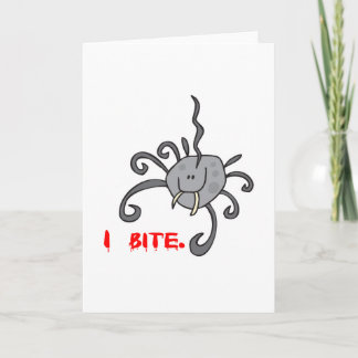 i bite cute spider card