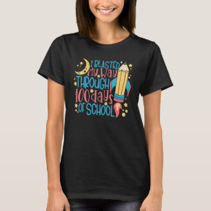 I Blasted My Way Through 100 Days Of School Kids T-Shirt