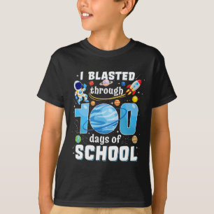 I Blasted Through 100 Days Of School 100th Day Tea T-Shirt