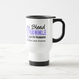 I Bleed Periwinkle For Husband Esophageal Cancer Travel Mug
