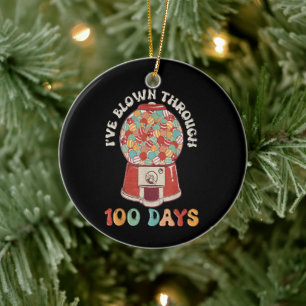 I Blown Through 100 Days Ceramic Ornament
