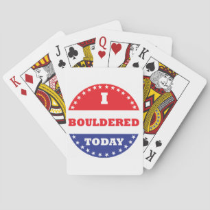 I Bouldered Today Playing Cards