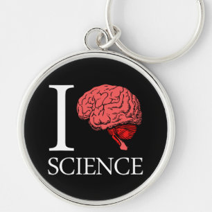 I Brain Science (I Know science) (I Love Science) Keychain