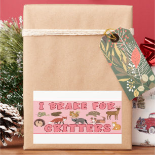 I Brake for Critters Sticker