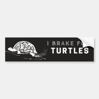 I Brake For Turtles Bumper Sticker Cute and Fun