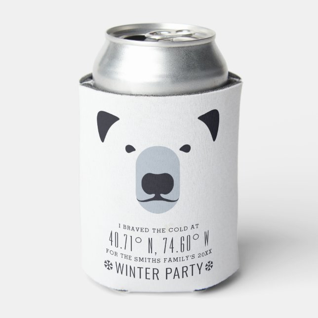 I Braved The Cold to Party! | Funny Winter Favour  Can Cooler (Can Front)