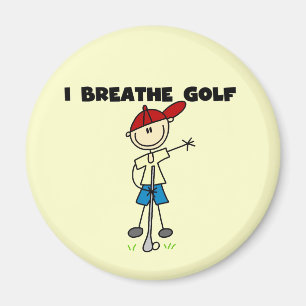 I Breathe Golf Magnet