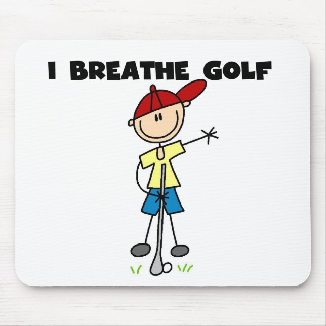 I Breathe Golf Mouse Pad (Front)